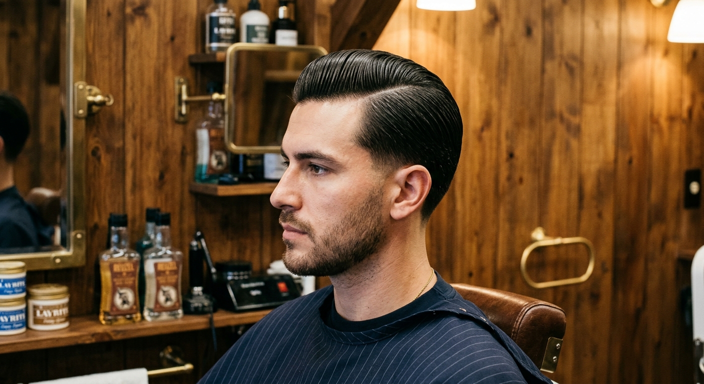 Classic scissor cut styled